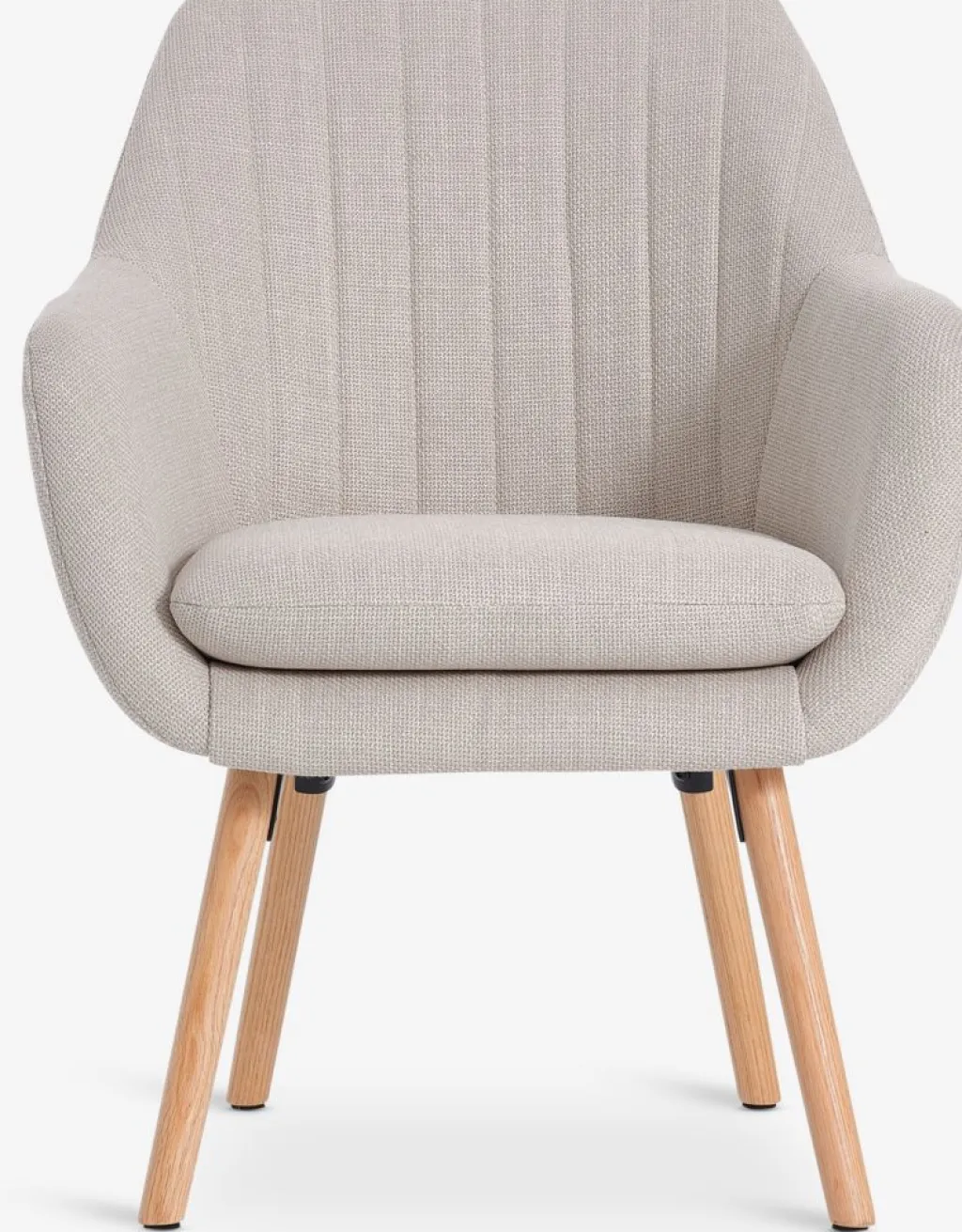 Sillones>JYSK UDSBJERGSillón UDSBJERG tela beis/roble Beige
