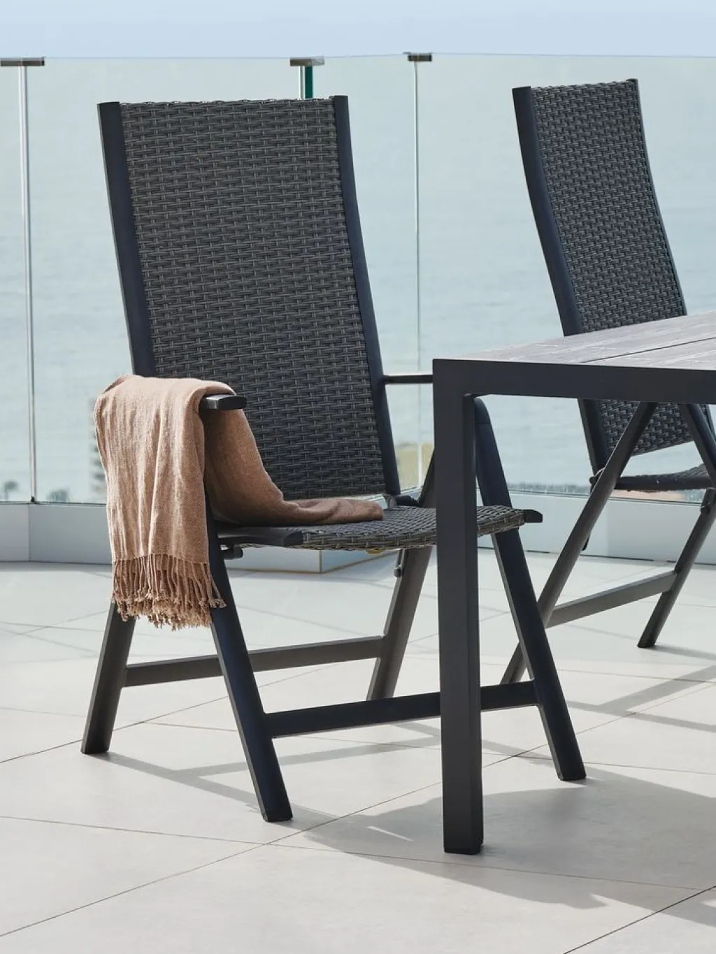 Sillas De Jardín>JUTLANDIA UGLEVSilla reclinable UGLEV gris