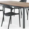 Conjuntos Mesa Y Sillas De Jardín>JYSK ULBJERG + NANNESTADMesa ULBJERG L214/297 madera dura + 4 sillas NANNESTAD