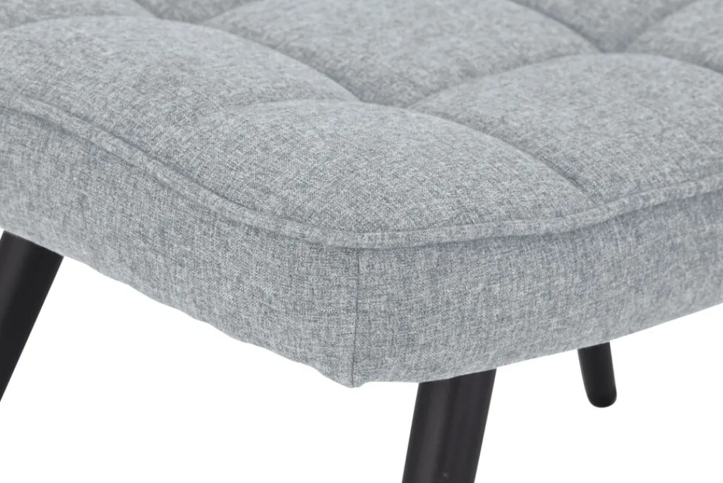 Sillones>JYSK ULDUMReposapiés ULDUM tela gris/negro