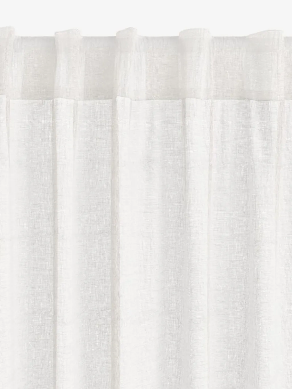 Cortinas Traslúcidas>JYSK UNNENCortina UNNEN 1x140x300 aspecto lino Blanco