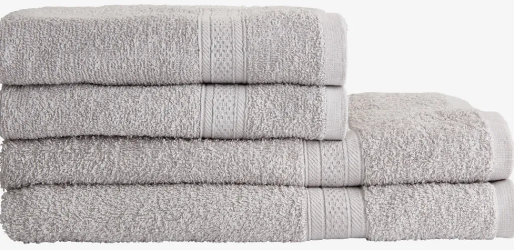 Toallas De Lavabo|Toallas De Manos>JYSK UPPSALABASICToalla de mano UPPSALA 50x90 Gris claro