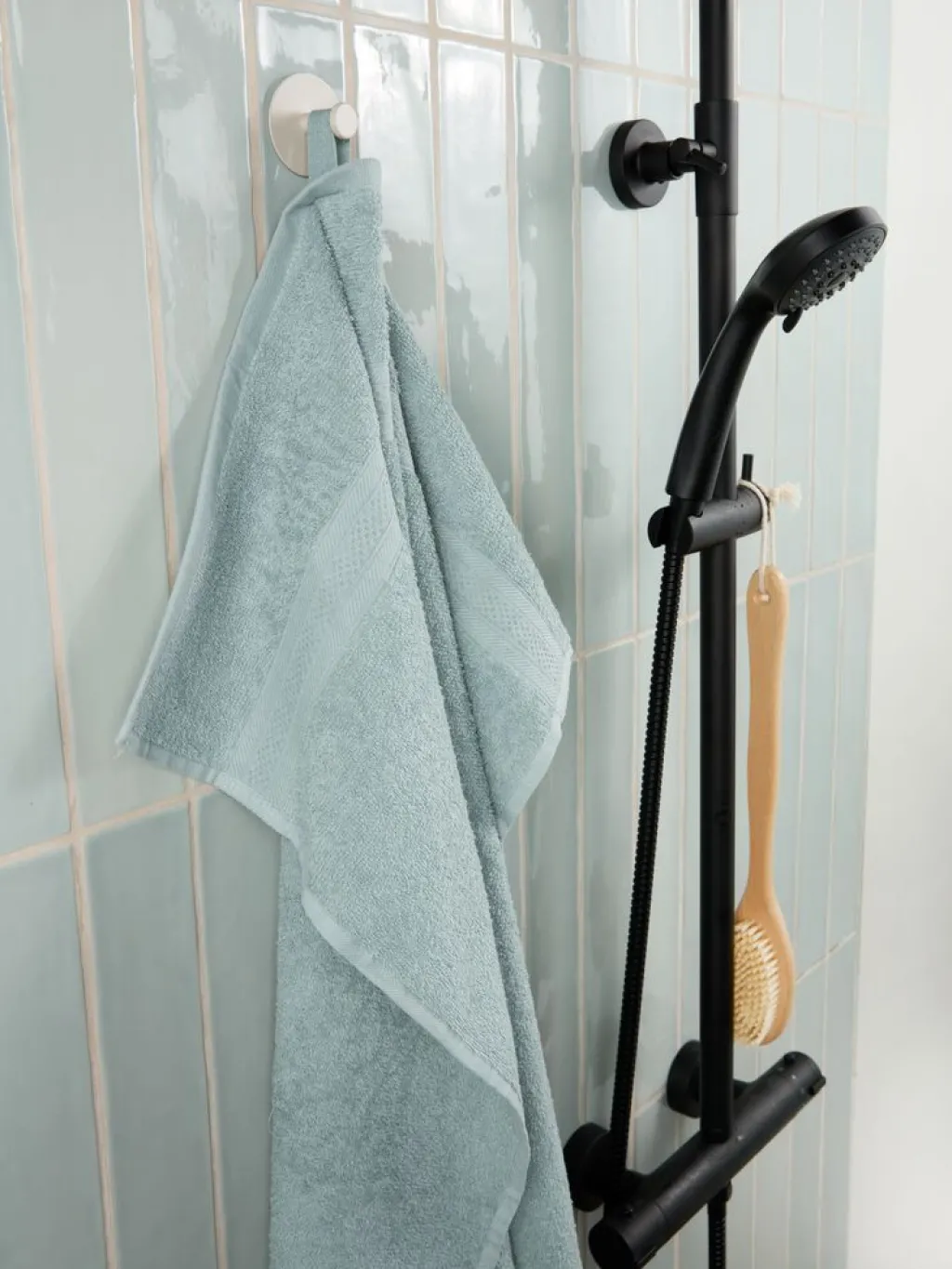 Toallas De Lavabo|Toallas De Manos>JYSK UPPSALABASICToalla de mano UPPSALA 50x90cm Azul empolvado