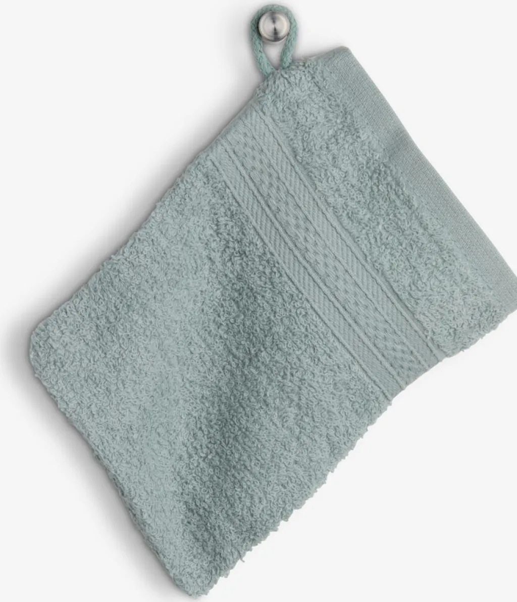 Toallas Pequeñas|Toallas Pequeñas>JYSK UPPSALAManopla de baño UPPSALA 14x20 Azul empolvado