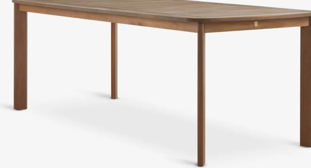 Conjuntos Mesa Y Sillas De Jardín>JYSK UVDAL + HEMSEDALMesa UVDAL L223 madera dura + 4 sillas HEMSEDAL negro