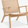 Sillones>JYSK VADEHAVETSilla VADEHAVET tela natural/roble