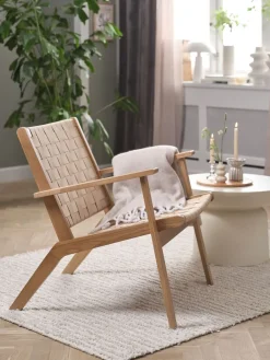 Sillones>JYSK VADEHAVETSilla VADEHAVET tela natural/roble
