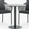 Conjuntos Mesa Y Sillas De Jardín>JYSK VAMDRUP + GILJAMesa VAMDRUP Ø70 + 2 sillas GILJA gris