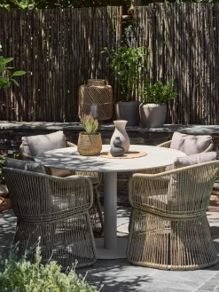 Mesas De Jardín>JYSK VAMDRUPMesa de jardín VAMDRUP Ø120 beis Beige