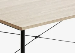 Escritorios|Escritorios Elevables>JYSK VANDBORGEscritorio VANDBORG 60x120 roble claro/negro Roble claro+Negro