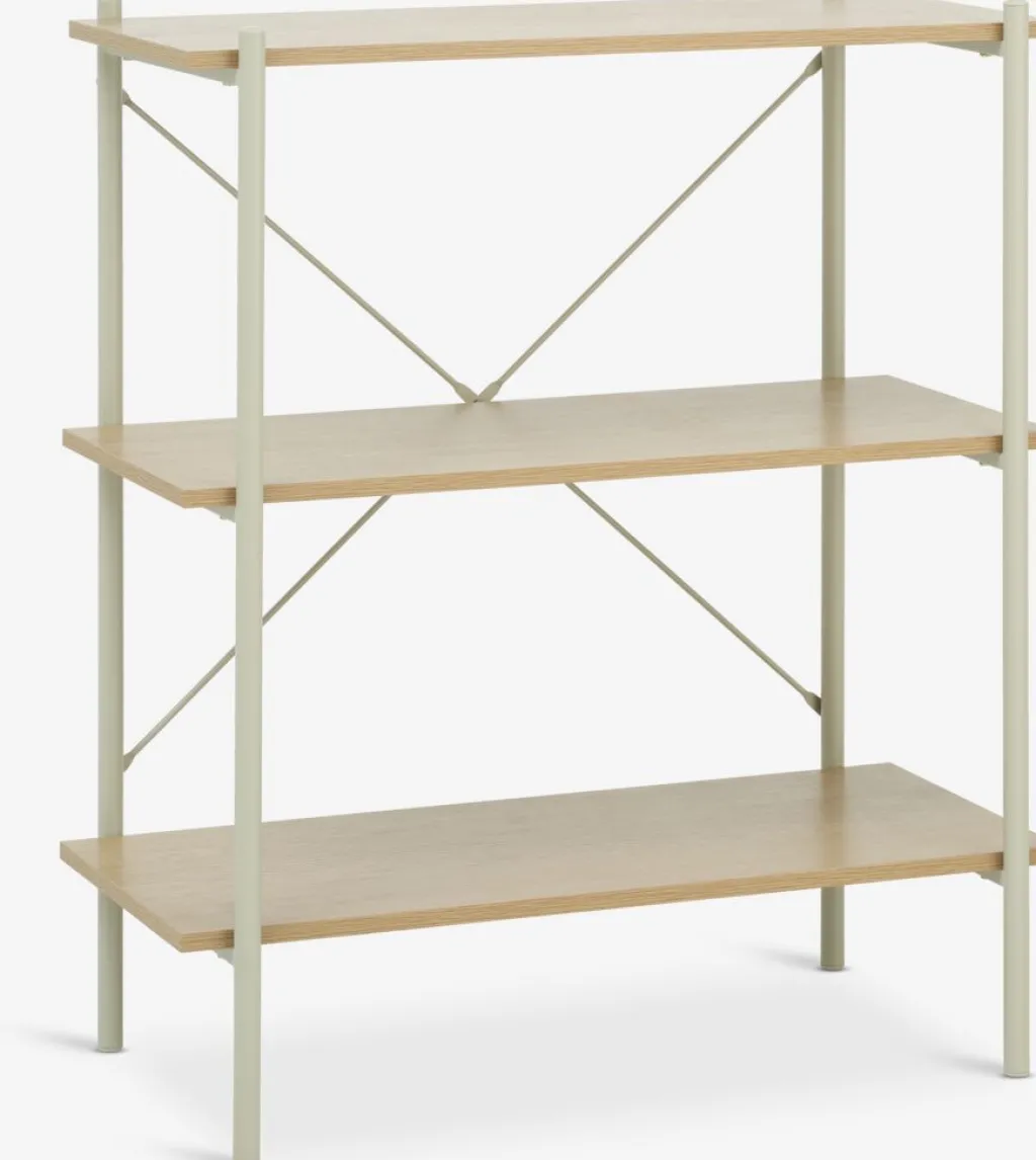 Estanterias Y Librerías|Estanterias Y Librerías>JYSK VANDBORGEstantería VANDBORG 3 estantes color roble/beis Roble natural+Beige