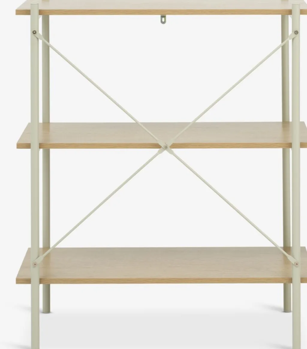 Estanterias Y Librerías|Estanterias Y Librerías>JYSK VANDBORGEstantería VANDBORG 3 estantes color roble/beis Roble natural+Beige