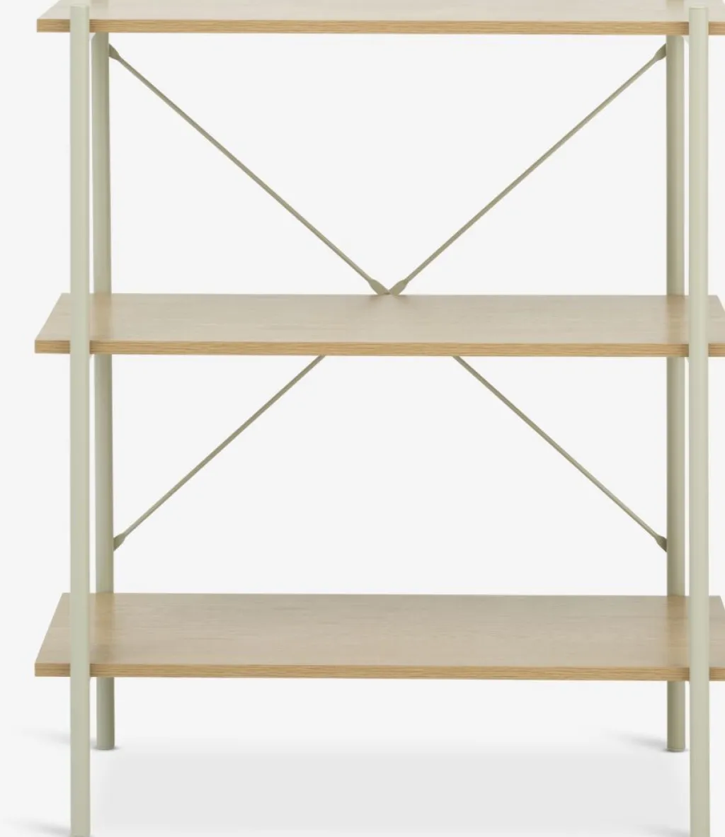 Estanterias Y Librerías|Estanterias Y Librerías>JYSK VANDBORGEstantería VANDBORG 3 estantes color roble/beis Roble natural+Beige