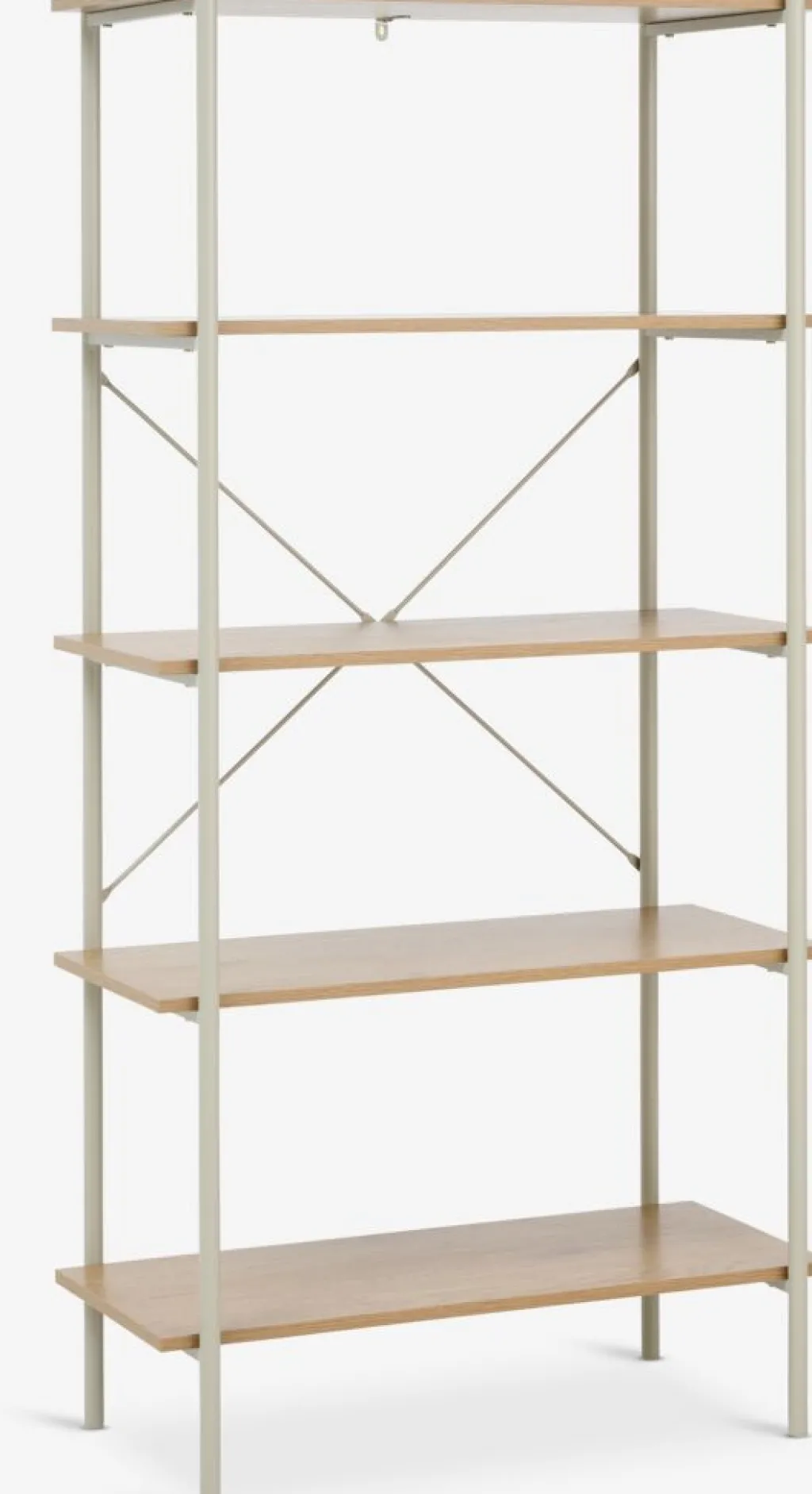 Estanterias Y Librerías|Estanterias Y Librerías>JYSK VANDBORGEstantería VANDBORG 5 estantes color roble/beis Roble natural+Beige