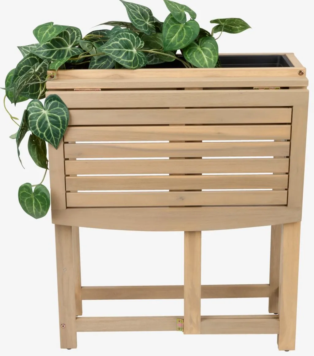 Decoración De Jardín>JYSK VANDREFALKMesa plegable VANDREFALK 64x63 madera dura