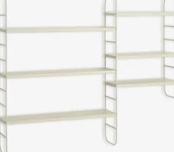 Baldas|Baldas>JYSK VANDRUPEstante de pared VANDRUP 6 estantes regulables beis