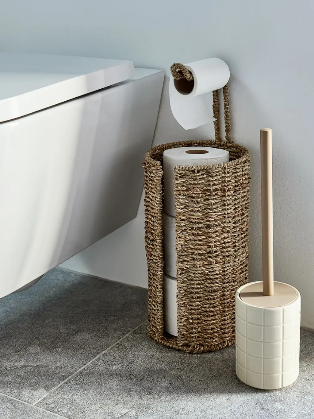 Cuidado Personal|Accesorios>JYSK VANSBROPortarrollos de baño VANSBRO Ø16xA47cm hierba marina