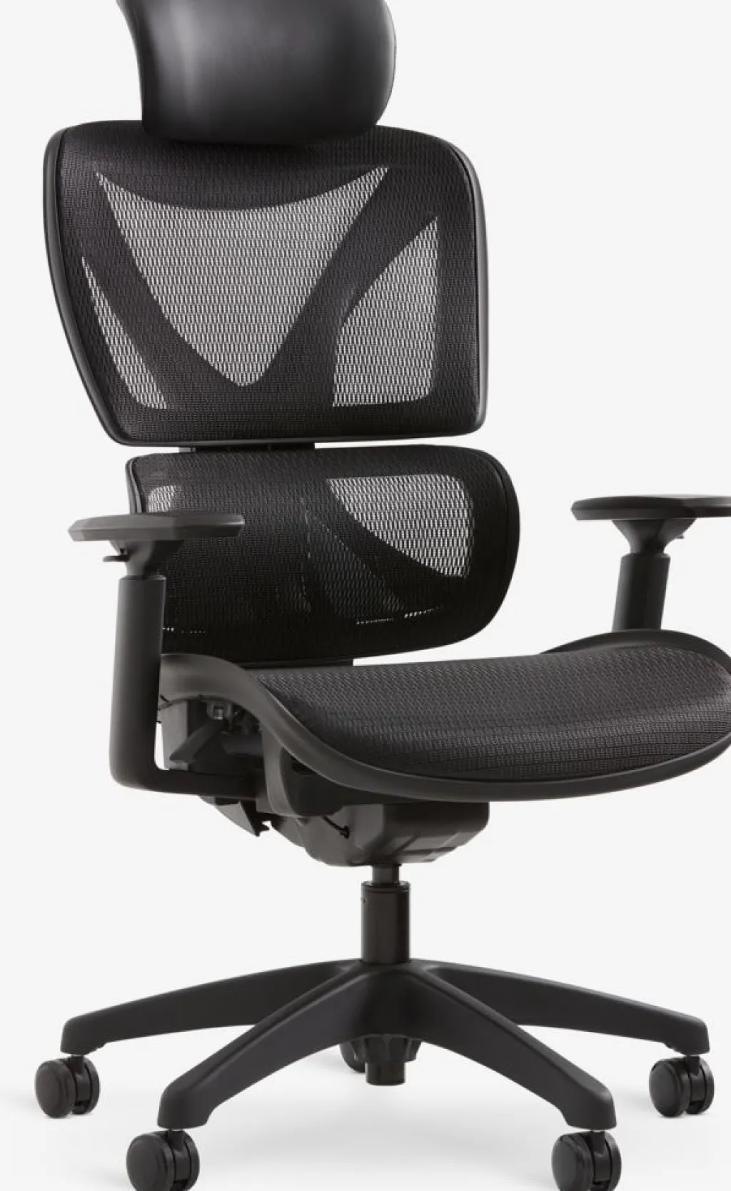 Sillas De Oficina|Sillas Gaming>JYSK VARPELEVSilla de oficina VARPELEV malla negro/negro