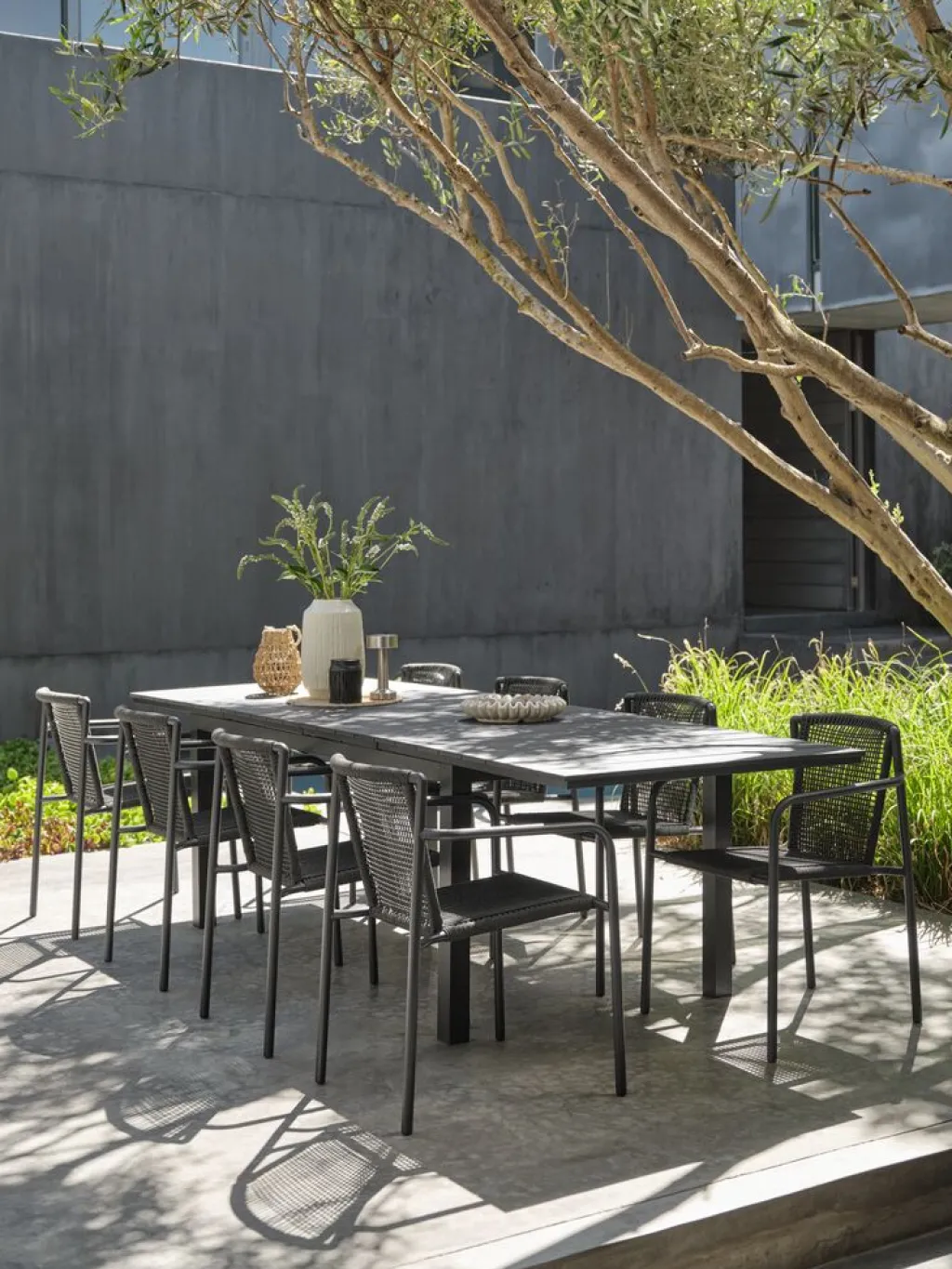 Mesas De Jardín>JUTLANDIA VATTRUPMesa de jardín VATTRUP A95xL172/276 negro