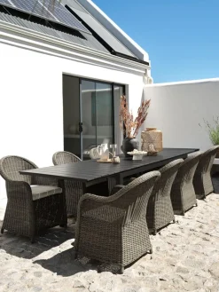 Mesas De Jardín>JUTLANDIA VATTRUPMesa de jardín VATTRUP A95xL206/321 negro
