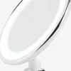 Cuidado Personal|Accesorios>JYSK VEDDIGEEspejo de maquillaje VEDDIGE con LED Ø20xA22cm blanco