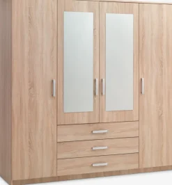Armarios|Todos Los Armarios>JYSK VELLERUPArmario VELLERUP 200x200 combi color Roble claro