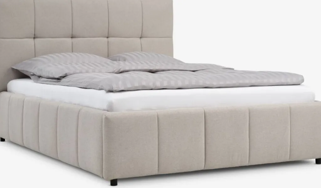 Estructuras De Cama|90 X 190 Cm>JYSK VEMMELEVEstructura de cama VEMMELEV con almacenaje 135x190 tela beis