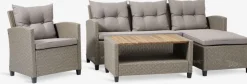 Conjuntos Mesa Y Sillas De Jardín|Muebles De Jardín>JYSK VENConjunto muebles jardín VEN 4 plazas chaise longue Natural