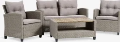Conjuntos Mesa Y Sillas De Jardín|Muebles De Jardín>JYSK VENConjunto muebles jardín VEN 4 plazas Natural