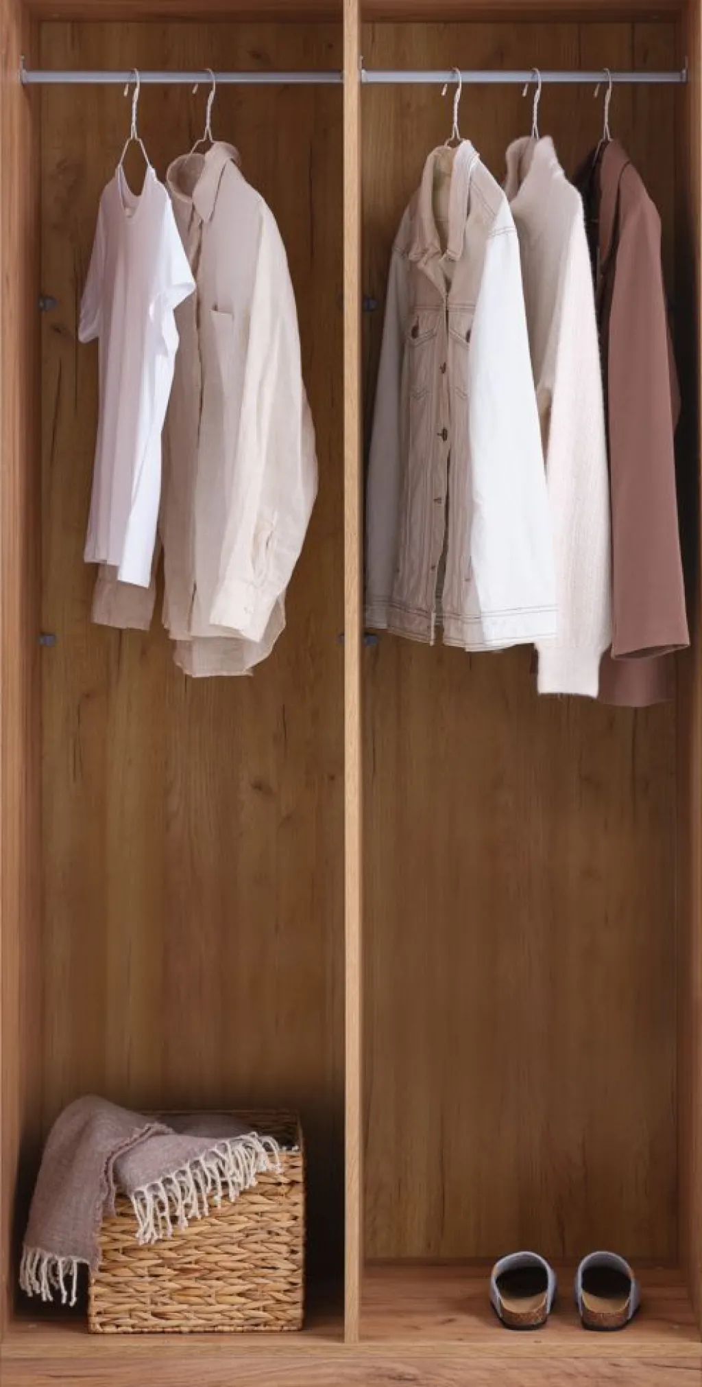 Armarios|Todos Los Armarios>JYSK VIBYArmario VIBY 101x200 2 puertas color Roble salvaje natural