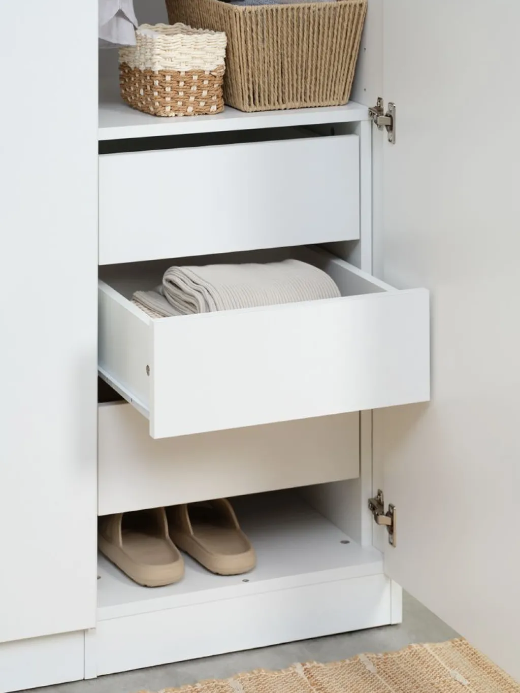 Armarios|Todos Los Armarios>JYSK VIBYInterior de armario para VIBY blanco 3 cajones