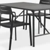 Conjuntos Mesa Y Sillas De Jardín>JYSK VIERLI + INGSTRUPMesa VIERLI L149 + 4 sillas INGSTRUP negro