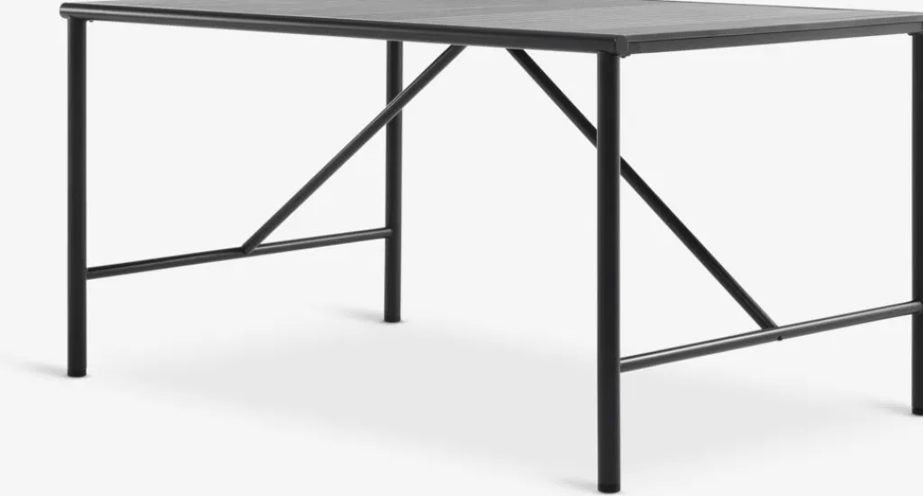 Conjuntos Mesa Y Sillas De Jardín>JYSK VIERLI + INGSTRUPMesa VIERLI L149 + 4 sillas INGSTRUP negro