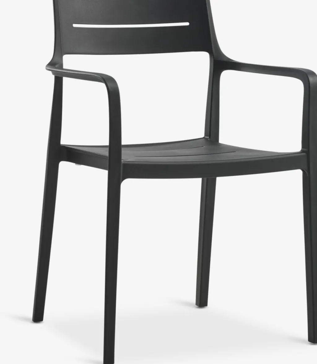 Conjuntos Mesa Y Sillas De Jardín>JYSK VIERLI + INGSTRUPMesa VIERLI L149 + 4 sillas INGSTRUP negro