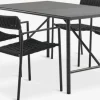 Conjuntos Mesa Y Sillas De Jardín>JYSK VIERLI + TRILLEVALLENMesa VIERLI L149 + 4 sillas TRILLEVALLEN negro