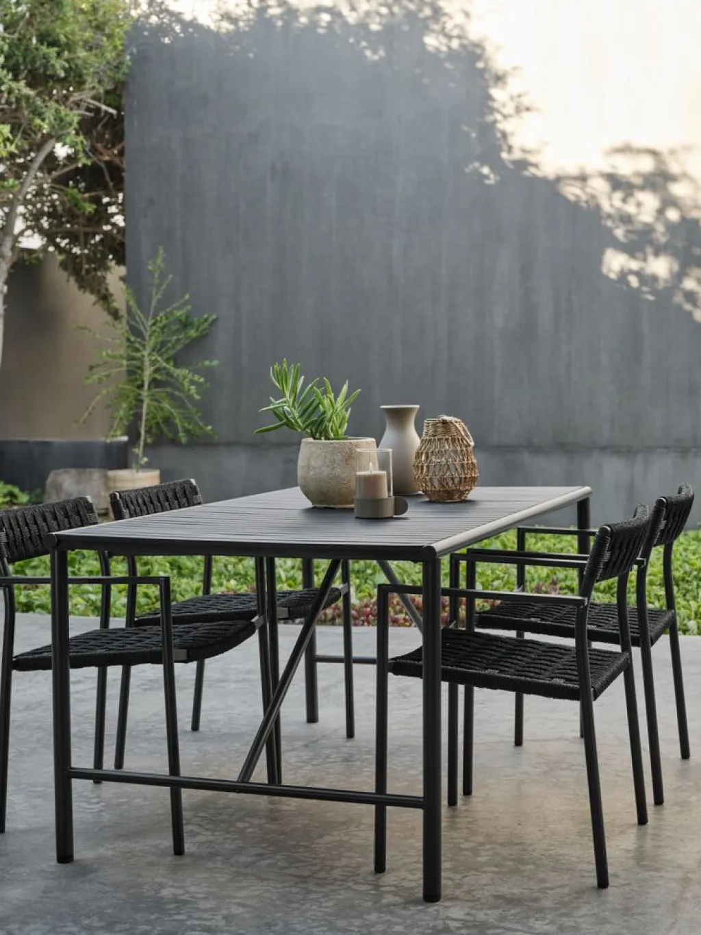 Mesas De Jardín>JYSK VIERLIMesa de jardín VIERLI A90xL149 negro