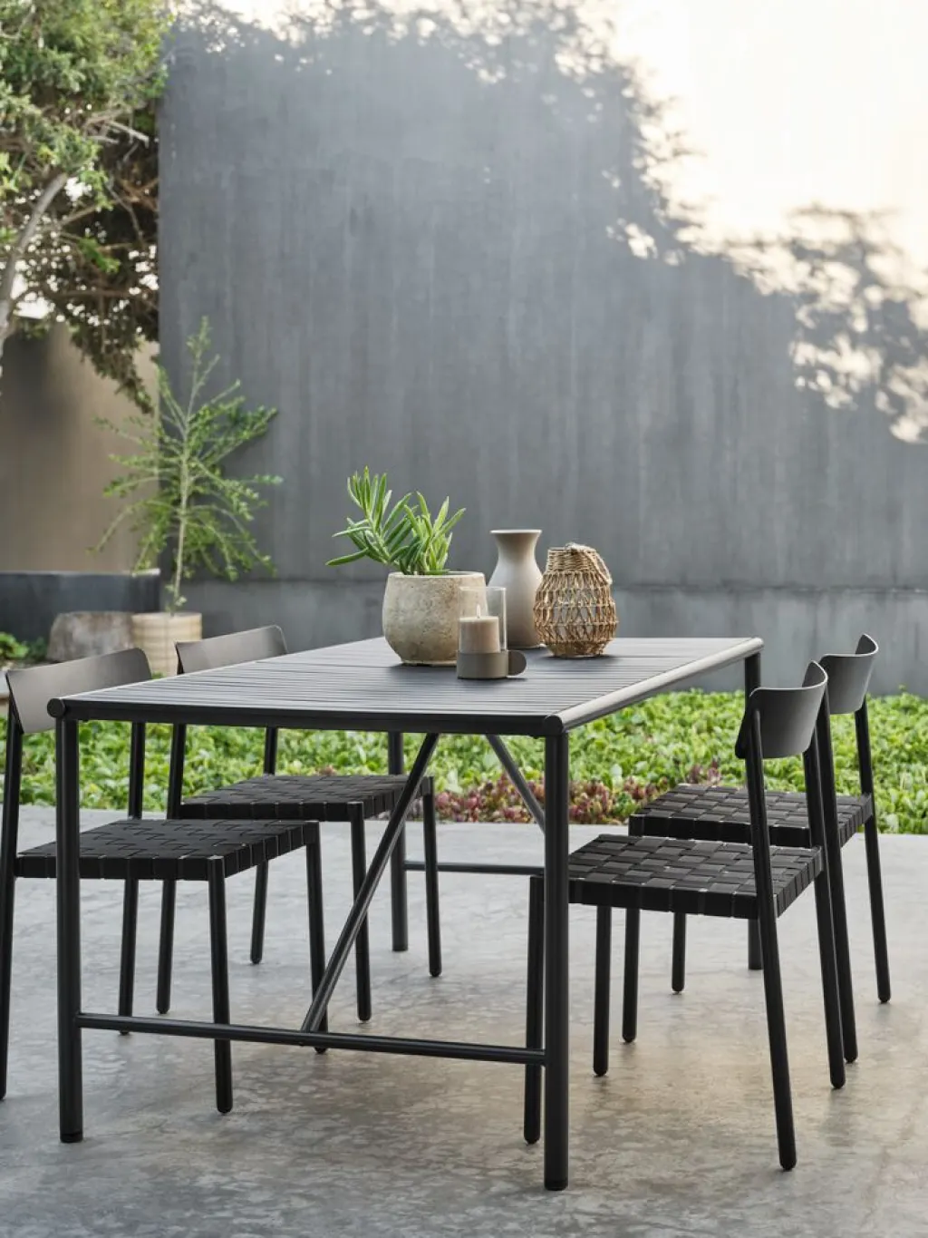 Mesas De Jardín>JYSK VIERLIMesa de jardín VIERLI A90xL149 negro