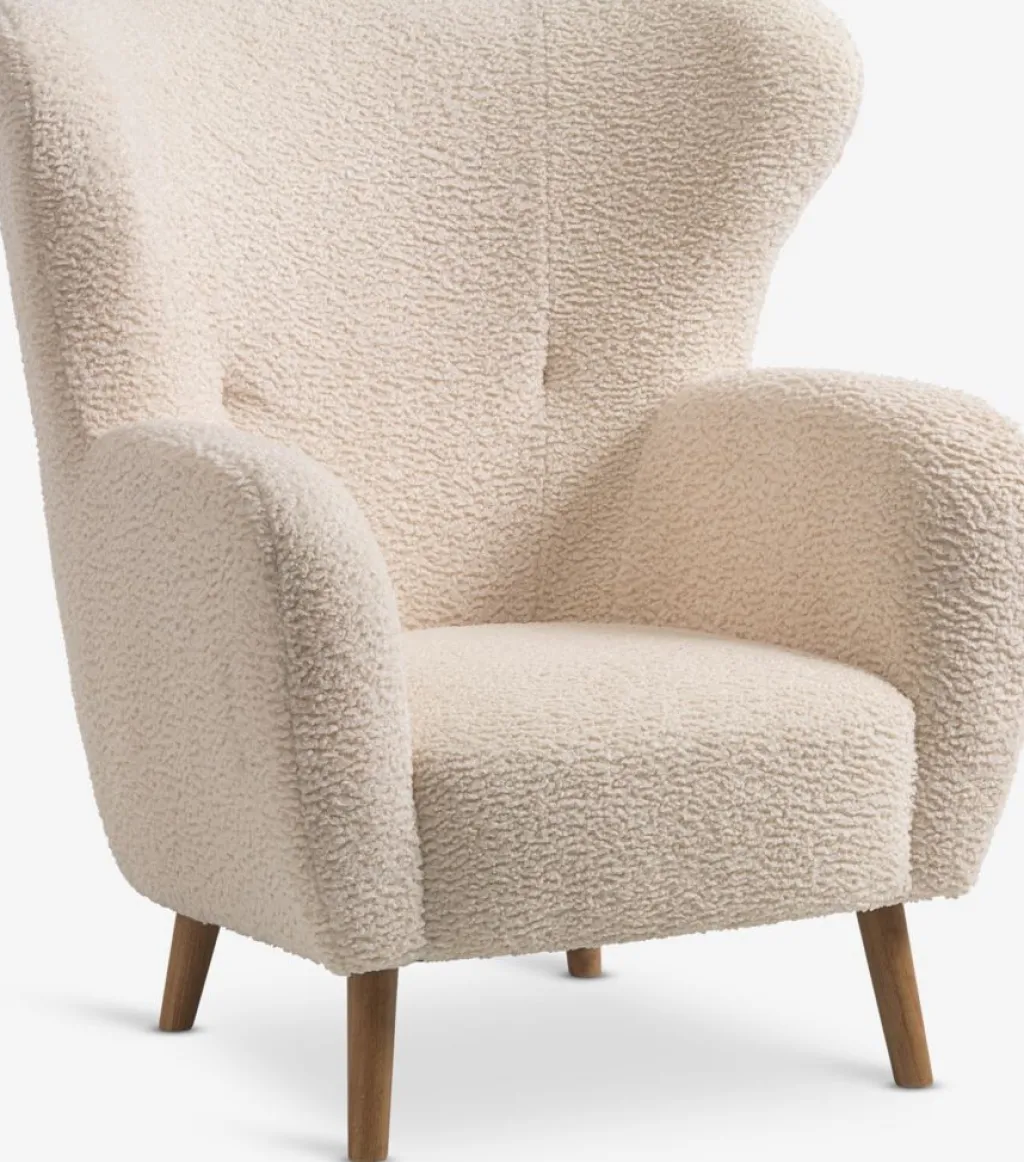 Sillones>JYSK VILDSUNDSillón VILDSUND felpa blanco crudo