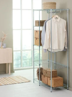 Percheros Con Zapatero|Percheros Con Zapatero>JYSK VINDINGEMueble recibidor VINDINGE 4 estantes cromo