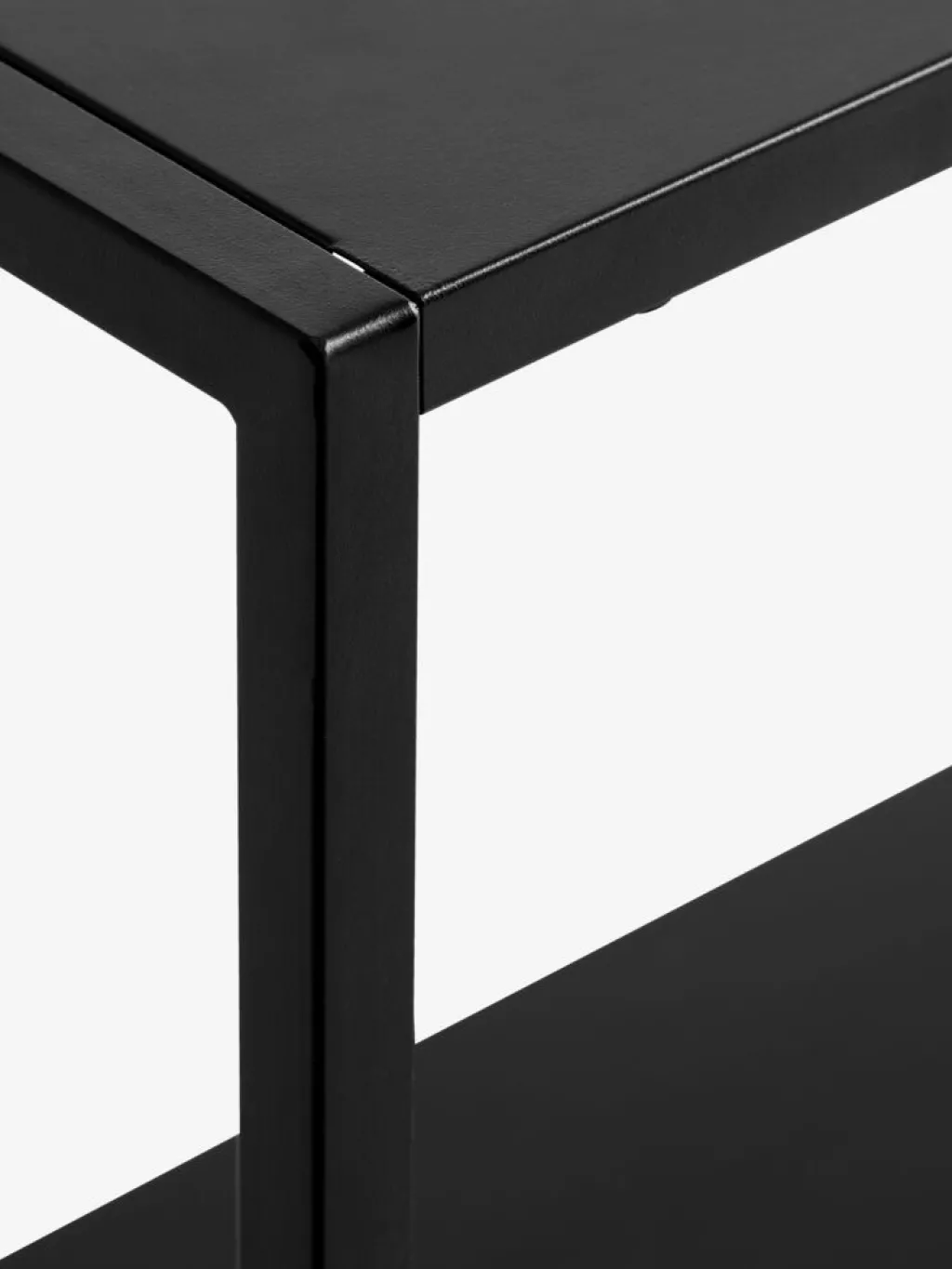 Consolas|Consolas>JYSK VIRUMMesa consola VIRUM 26x80 con estante Negro
