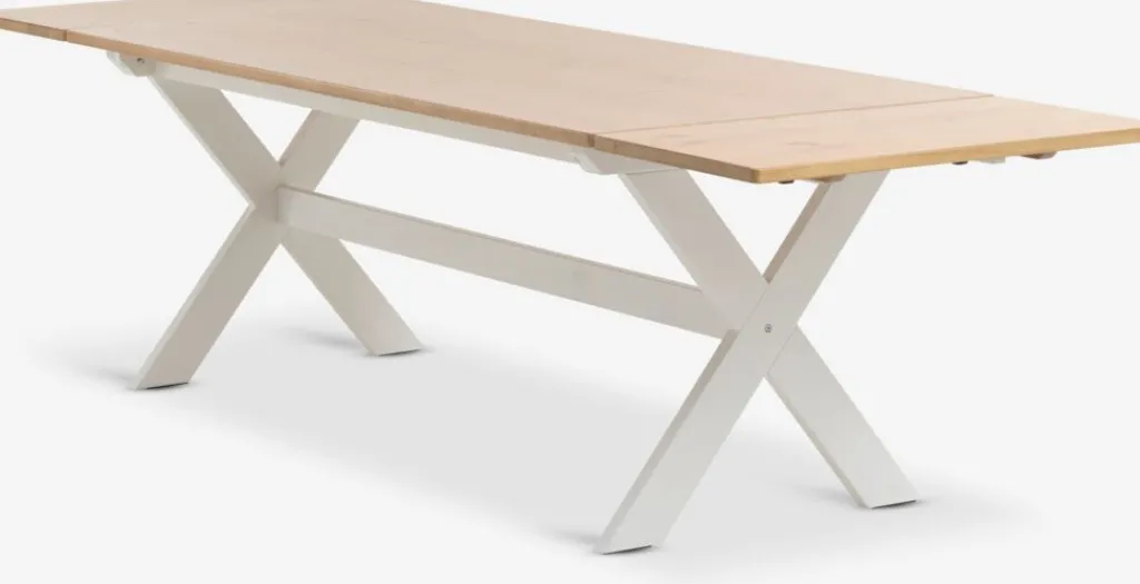 Mesas De Comedor>JYSK VISLINGEMesa de comedor VISLINGE 90x190 natural/blanco