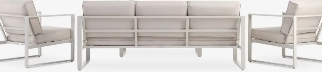 Conjuntos Mesa Y Sillas De Jardín|Muebles De Jardín>JUTLANDIA VONGEConjunto muebles jardín VONGE 5 plazas beis Beige