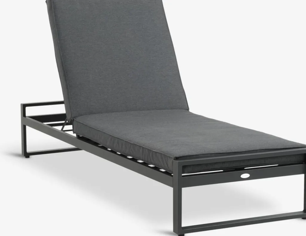Muebles De Jardín|Tumbonas>JUTLANDIA VONGETumbona VONGE A75xL210 secado rápido Negro