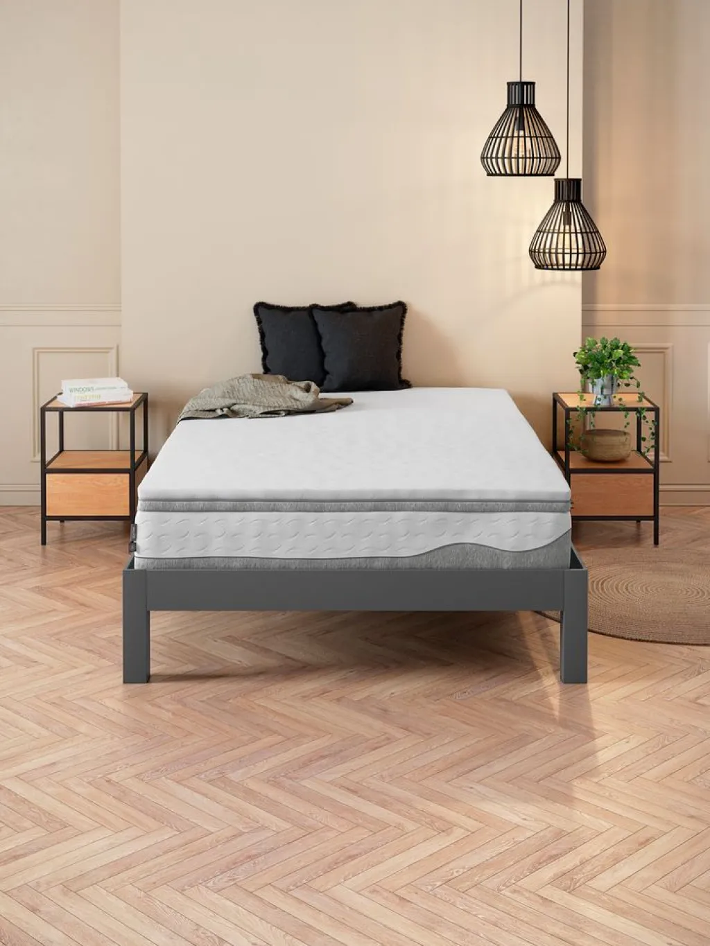 Toppers|90 X 190 Cm>WELLPUR BOKSELVIGOLDTopper 135x190cm BOKSELVI gris