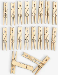 Productos De Limpieza>JYSK WILLHEMPinzas para ropa WILLHEM madera 20 unidades